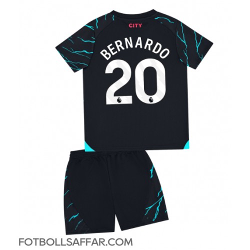Manchester City Bernardo Silva #20 Tredje Dräkt Barn 2023-24 Kortärmad (+ Korta byxor)